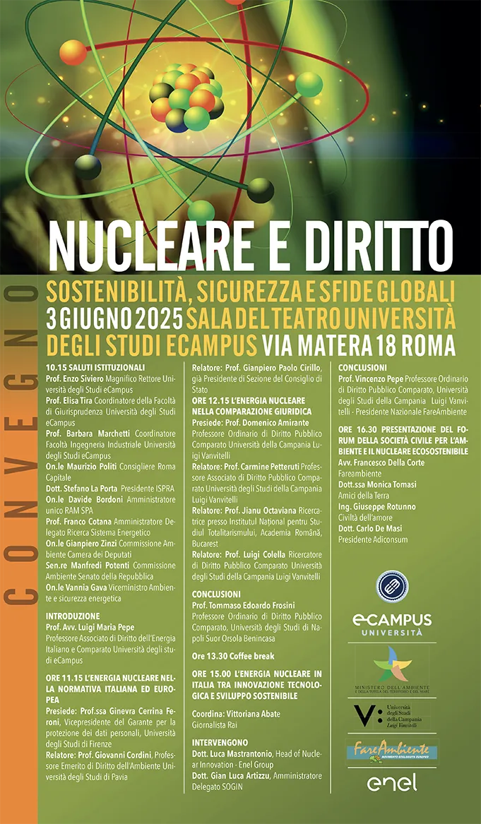 Gli imprenditori di oggi e di domani protagonisti alla conferenza “NUCLEARE E DIRITTO” – Sostenibilità, Sicurezza e Sfide globali