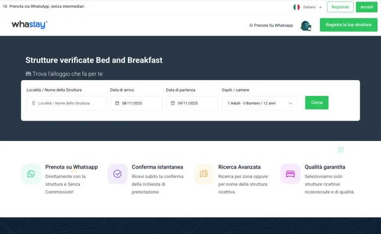 Whastay lancia la piattaforma per creare portali tipo Booking e Airbnb con il proprio brand