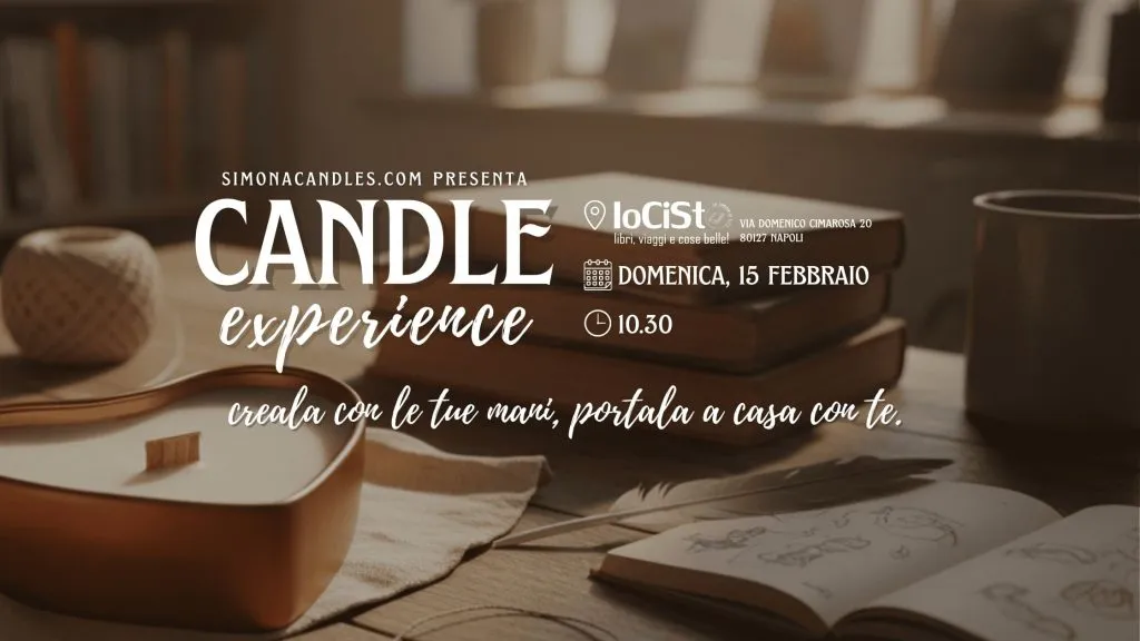 A San Valentino torna la magia di Simona Candles alla libreria IOCiSto: un workshop per creare la propria candela artigianale