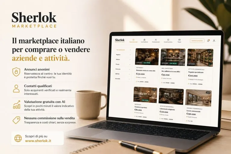 Ogni anno migliaia di PMI italiane chiudono per mancanza di un successore: nasce Sherlok, il marketplace per chi vuole cedere o rilevare un’azienda